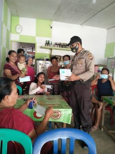 Kanit Sabhara Polsek Kayan Hilir Himbau Warga Patuhi Prokes