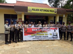 Batalyon C Pelopor Brimobda Kalbar Adakan Bakti Sosial di Ketungau Tengah