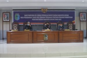 DPRD Sintang Paripurnakan Perubahan Penetapan Propemperda Tahun 2021