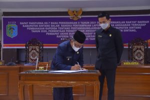 DPRD Sintang Setujui LKPJ APBD 2020, Ini Kata Wabup Sudiyanto