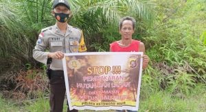 Berbagai Upaya di Lakukan Polsek Jajaran Polres Sintang Dalam Himbuan Karhutla