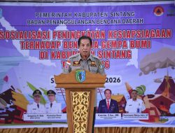 BPBD Sintang Gelar Sosialisasi Kesiapsiagaan Gempa, Dorong Peningkatan Pemahaman Masyarakat