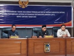 DPRD Sintang Gelar Rapat Paripurna untuk Evaluasi LKPj Bupati 2025